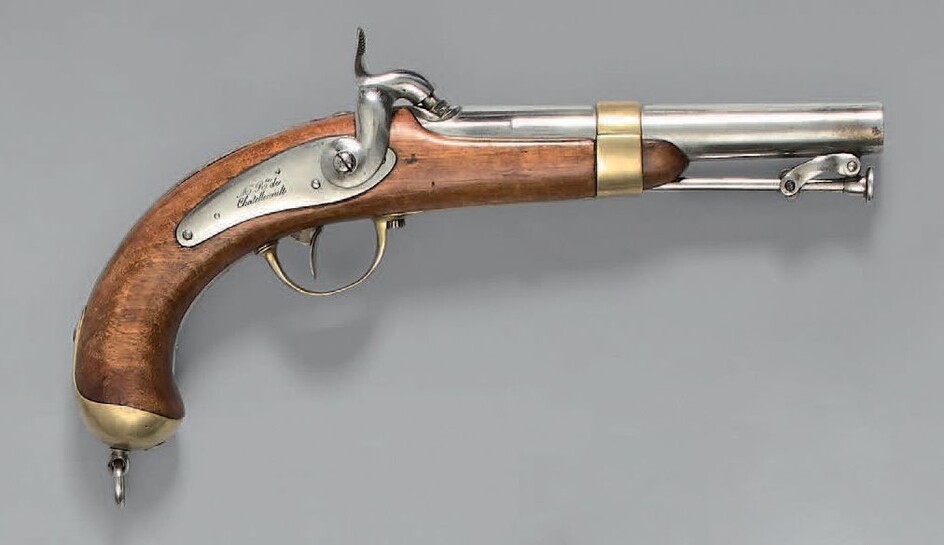 Pistolet de marine à percussion modèle 1837/1842,... - Lot 427 - Thierry de Maigret