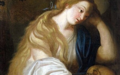 Pittore del XVIII Secolo - Maddalena penitente