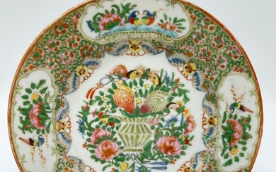 Plate - Canton plate with Buddhas hand citrus fruits - Porcelain