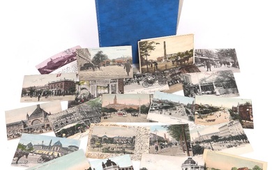 Postcards. København. Collection in small A5-binder incl. better motifs, mainly used and...