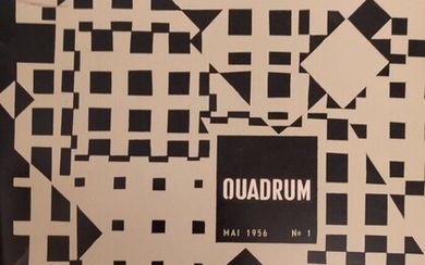 [Quadrum] Quadrum N° 1, Mai 1956, Bruxelles, éd. Association pour la diffusion artistique et culturelle,...