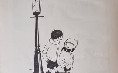 Quick et Flupke, gamins de Bruxelles (P2) + dédicace (Quick et Flupke) par Hergé et Germaine - C - TT - 1 Album - Limited and numbered edition - 1931