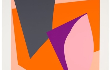 RICHARD MORTENSEN (1910-1993), Untitled (Freie Formen auf Orange)