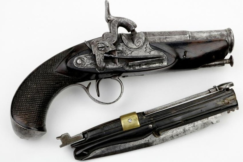 Rare Set of 18th-19th C. Spanish Pistol + Navaja