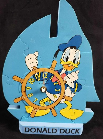 Rare Vintage Disney Foam Linden Donald Duck Puzzle