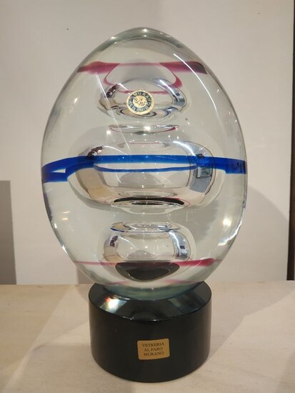 Ravanello - Vetreria al Faro - Submerged egg sculpture - Glass