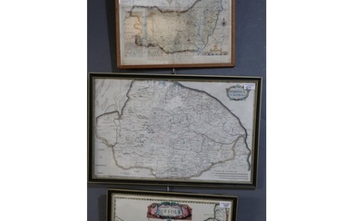 Robert Morden, original map of Suffolk and another similar, ...