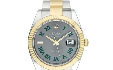 Rolex Datejust II 41mm Wimbledon 18K Rolesor and Stainless Steel W