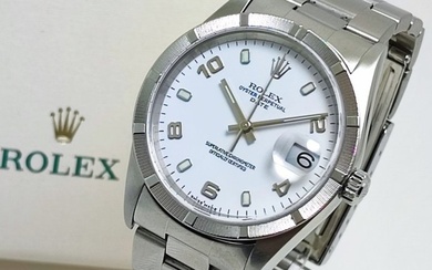 Rolex - Oyster Perpetual Date "Engine-Turned" - Ref. 15210 - Men - 2000-2010