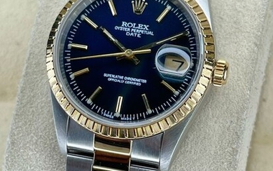 Rolex - Oyster Perpetual Date - "NO RESERVE PRICE" - 15223 - Men - 1990-1999