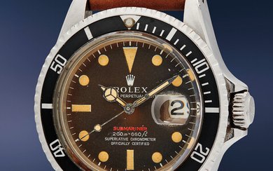 Rolex, Ref. 1680 An early and fine stainless steel diver’s wristwatch with tropical MK III dial, and date
