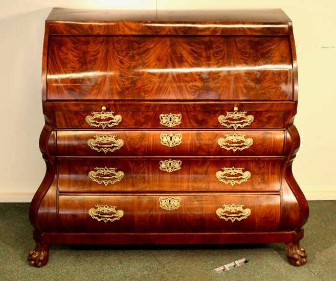 Roll top desk - Louis XV - Mahogany - 18th century
