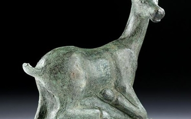 Roman Bronze Deer, Recumbent Position