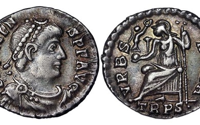 Roman Coins, Empire, Valentinian II (375-392 AD) - VF+