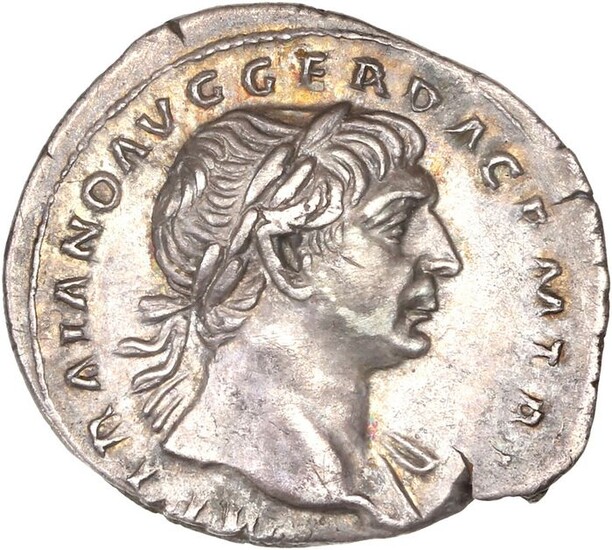 Roman Empire - AR Denarius, Trajan (AD 98-117) - Spes