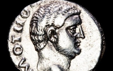 Roman Empire. Otho (AD 69). AR Denarius,Rome - SECVRITAS P R, Securitas holding wreath and sceptre