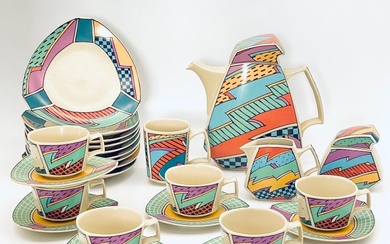 Rosenthal - Dorothy Hafner - Coffee set for 6 (21) - Flash One - Ceramic