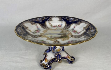 Royal Worcester Hand Painted Compote