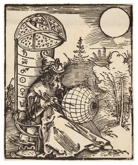 SCHOOL OF ALBRECHT DÜRER | ASTRONOMER SEATED ON A THRONE SYMBOLISING THE UNIVERSE (M. 258)