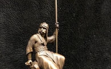 Sculpture, Turkish warrior (1) - Bronze - Late 19th century
