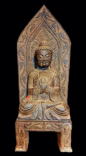 Sculpture - single copy - Hardstone, 20kg - the Buddha - China - Late 20th century