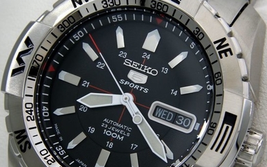 Seiko - Automatic 23 Jewels 100M "Black Dial"- Made in Japan - "NO RESERVE PRICE" - Men - 2018