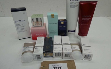 Selection of beauty products comprising Estee Lauder, Elemis, Clinique and...