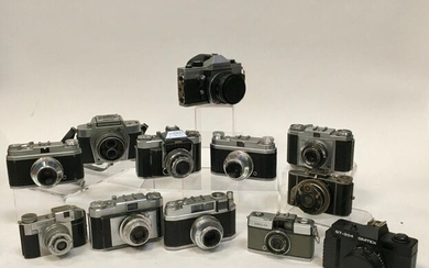 Set of 12 35mm cameras
