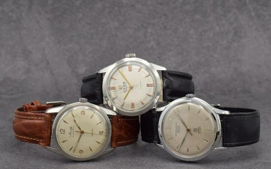 Set of 3 gents wristwatches