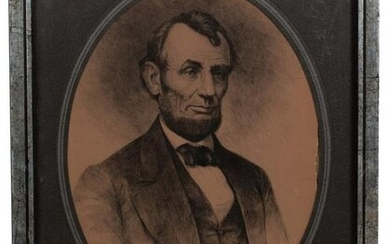 Steel Engraving Portrait of Abraham Lincoln