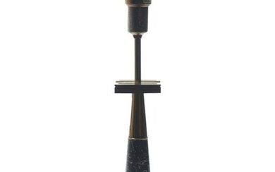 Stifel Mid-century Modern Table Lamp w Glass Shade