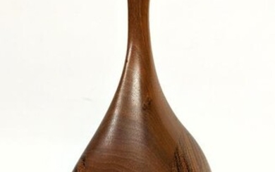 TOM TRAMEL 74 Zebra Walnut Wood Vase Rude Osolnik Style