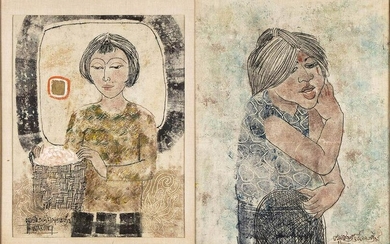 TWO PAINTINGS BY THANOMTUP RONARONG (Thailand, 1945-)
