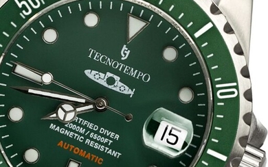 Tecnotempo - Automatic Diver 2000M / 6500FT "Born For Depths" - LIMITED EDITION 50PCS" NO RESERVE PRICE - TT.2000.SV (Green) - Men - 2020