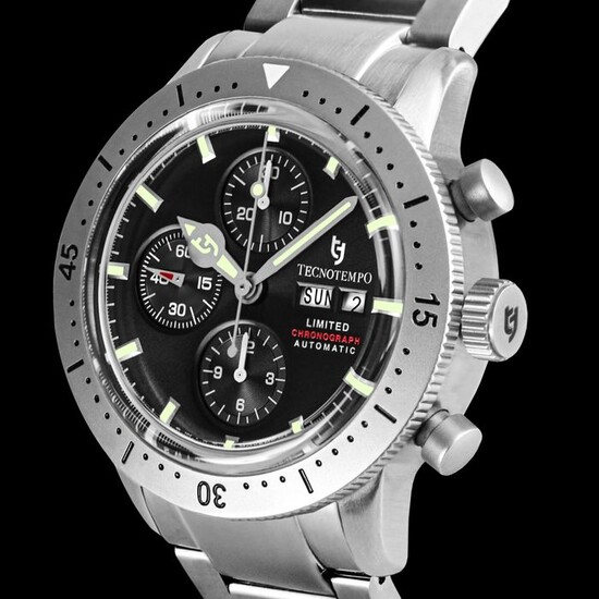 Tecnotempo - "NO RESERVE PRICE" - Chronograph Swiss Automatic Movt - Limited Edition 50PCS - TT.100A.CRNE - Men - 2022
