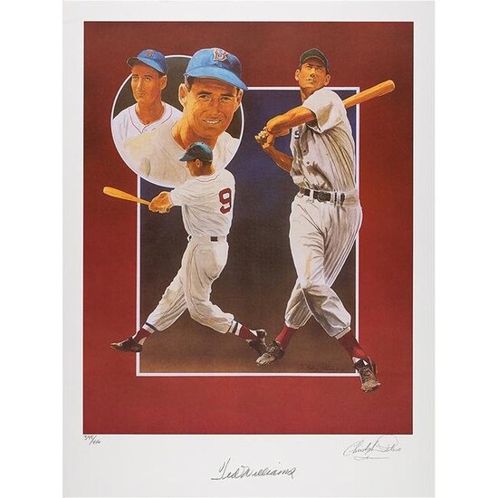 Ted Williams Signed Print