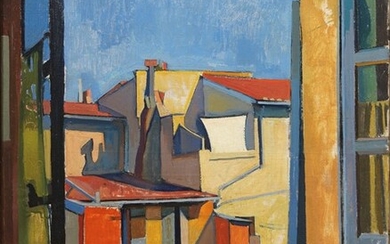 Tetti, 1917, René Paresce (Carouge 1886 - Parigi 1937)
