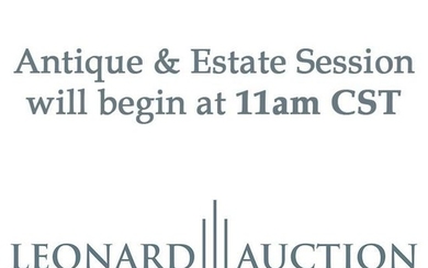 'The Antique & Estate Session Begins at 11am CST
