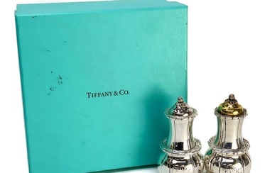 Tiffany & Co. Silver Salt Pepper Shakers Chrysanthemum