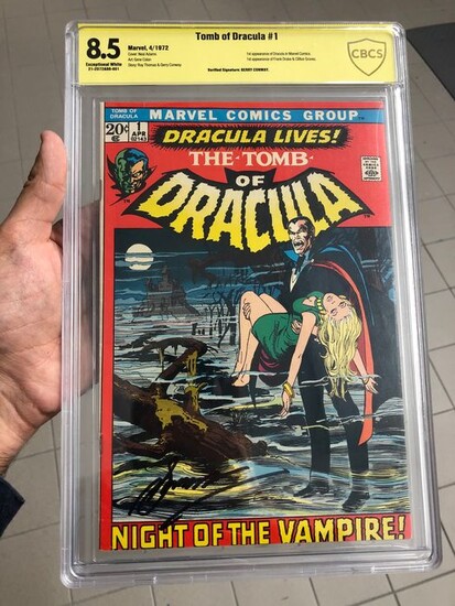Tomb of Dracula 1 - CBCS 8.5 signiert Gerry Conway 1App Dracula Frank Drake,Clifton Graves - First edition - (1972)
