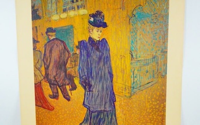 Toulouse Lautrec "Jane Avril Leaving The Moulin Rouge" Print