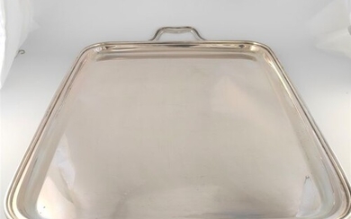 Tray, Huge tray for all uses - .800 silver - Zaramella - Italy - Mid 20th century