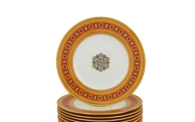 Twelve Mintons porcelain plates
