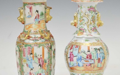 Two Chinese Famille Rose porcelain vases
