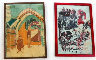 Two Works: Abstract and Figural