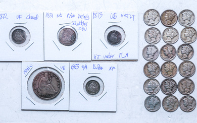US Silver Coins: 1831-1940's