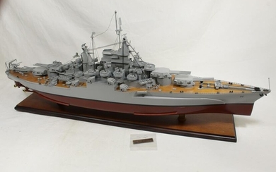 USS California Battleship Large Wood Model