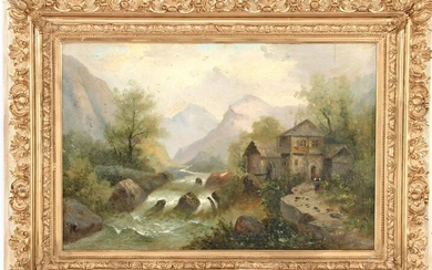 Unclearly signed, Mountain landscape