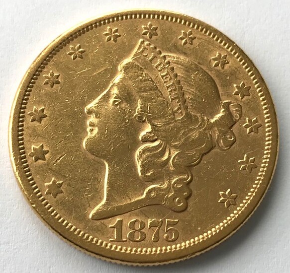 United States - 20 Dollar 1875 - Liberty Head - Gold