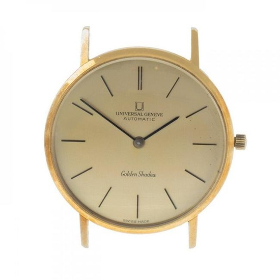 Universal Geneve Automatic Golden Shadow watch case in 18kt yellow gold, ref. 166110/02, n.2545.299.